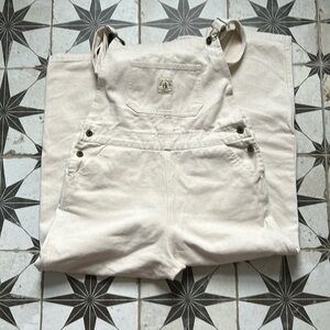 Hang Gang knee patch overalls in natural size 2